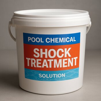 Şok müalicə üçün hovuz kimyəvi məhlulu vedrə qablaşdırmada