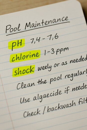 Lüğət terminləri altını fluoresan markerlə cızılmış qeydlər