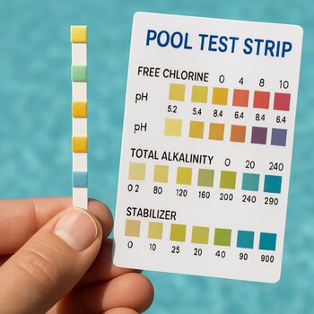 Hovuz test zolağını suya salan əl